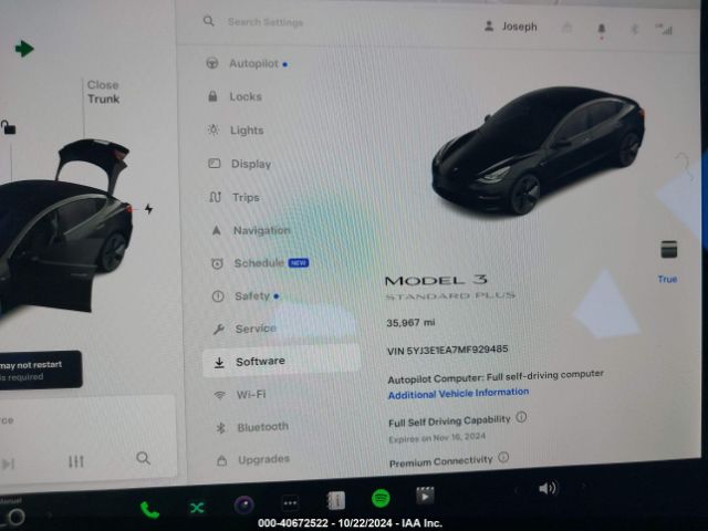 5YJ3E1EA7MF929485 Tesla Model 3 Standard Range Plus Rear-wheel Drive