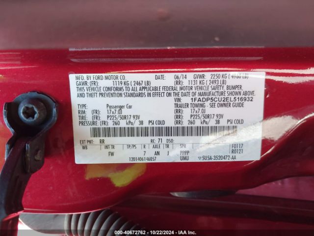1FADP5CU2EL516932 Ford C-max Energi Sel