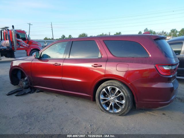 1C4RDHDG8KC769459 Dodge Durango Gt Plus Rwd
