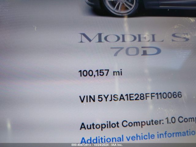 5YJSA1E28FF110066 Tesla Model S 70d/85d/p85d