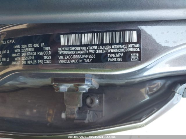 ZACCJBBB3JPH49553 Jeep Renegade Altitude 4x4
