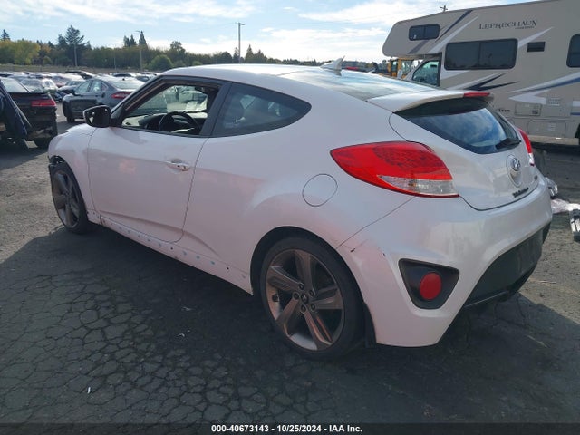 Hyundai Veloster Turbo W/black 2014 KMHTC6AEXEU211056 Image 3
