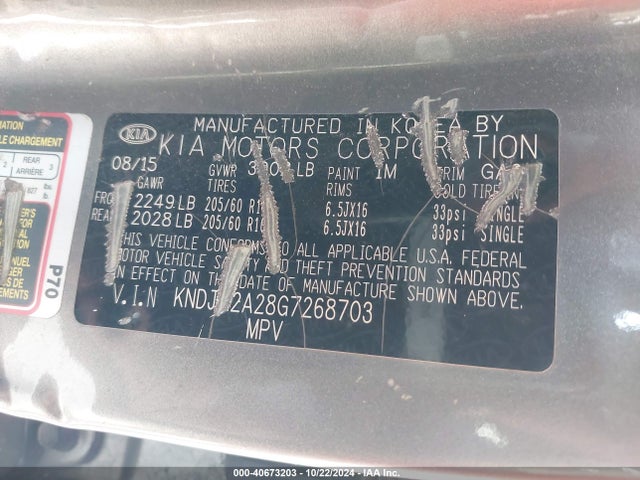 KIA Soul 2016 KNDJN2A28G7268703 Image 9