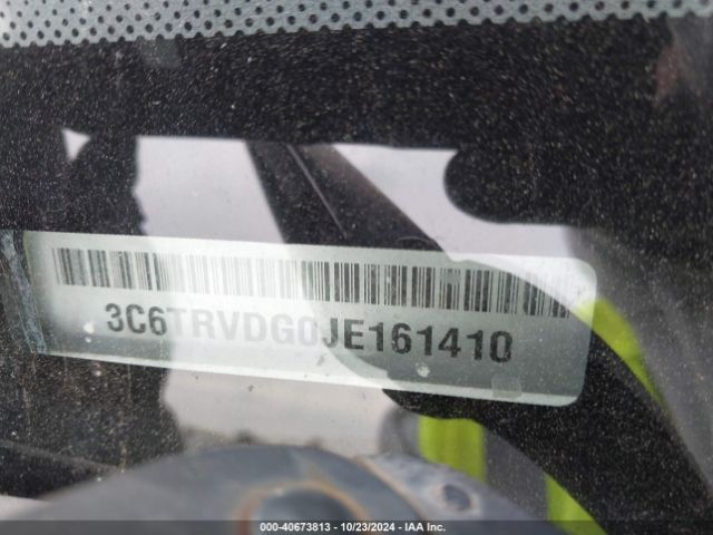 3C6TRVDG0JE161410 RAM Promaster 2500 High Roof 159 Wb