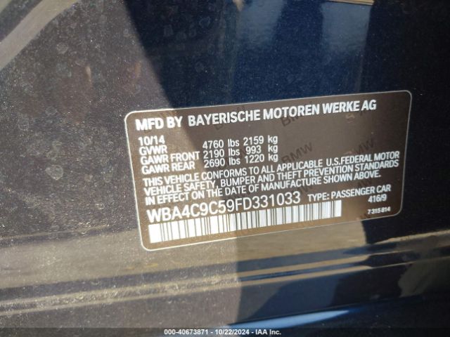 WBA4C9C59FD331033 BMW 428 Gran Coupe Xdrive