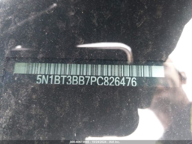 5N1BT3BB7PC826476 Nissan Rogue Sv Intelligent Awd