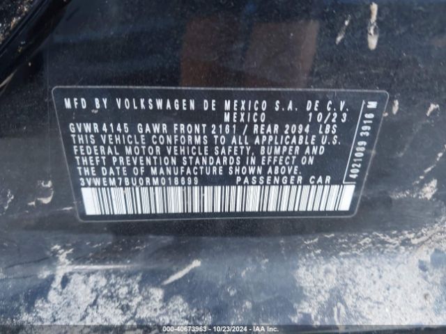 3VWEM7BU0RM018699 Volkswagen Jetta 1.5t Se