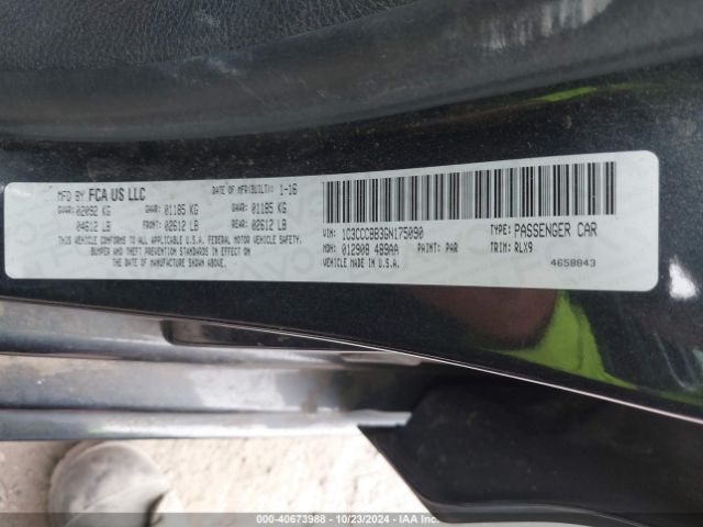 1C3CCCBB3GN175090 Chrysler 200 S