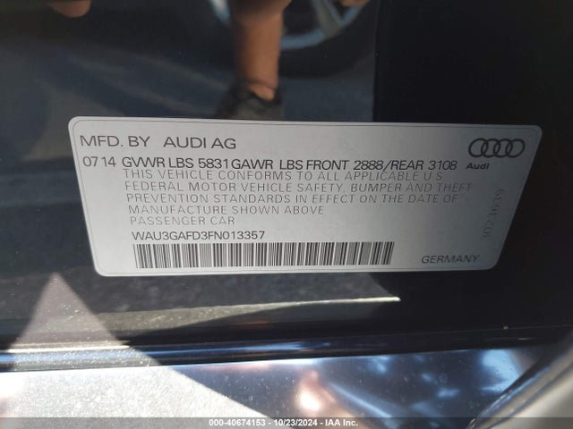 WAU3GAFD3FN013357 Audi A8 L 3.0t