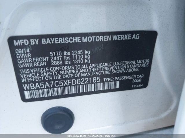 WBA5A7C5XFD622185 BMW 528i Xdrive