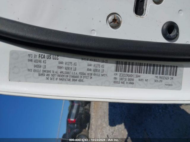 2C3CDZAGXGH113644 Dodge Challenger Sxt
