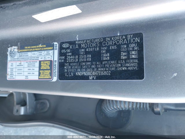 KIA Sportage Ex 2017 KNDPN3AC4H7116802 Image 9