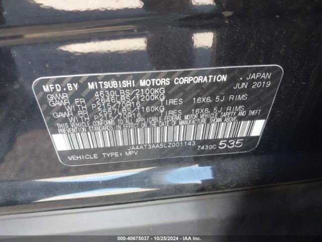 2020 MITSUBISHI ECLIPSE CROSS JA4AT3AA5LZ001143 Photo 8