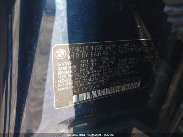 2011 BMW X3 5UXWX7C56BL734258 Photo 8