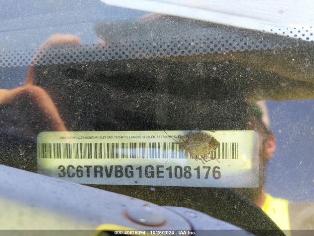 3C6TRVBG1GE108176 RAM Promaster 1500