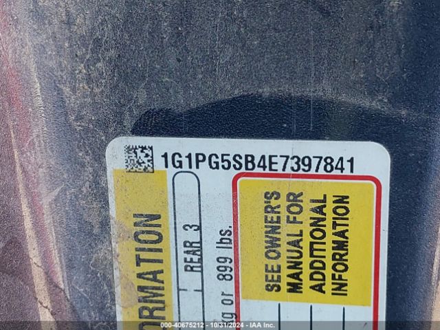 1G1PG5SB4E7397841 Chevrolet CRUZE LTZ