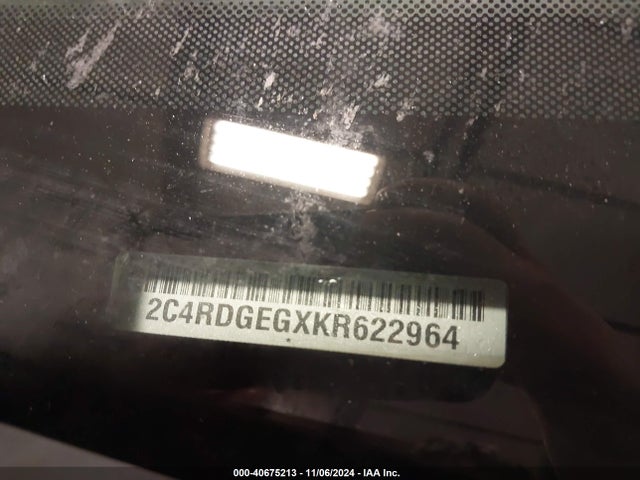 2C4RDGEGXKR622964 Dodge Grand Caravan Gt