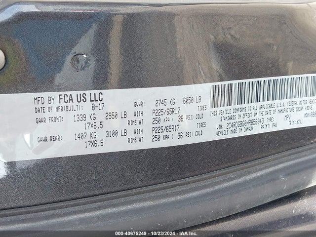 Dodge Grand Caravan Se 2017 2C4RDGBG0HR856043 Image 9
