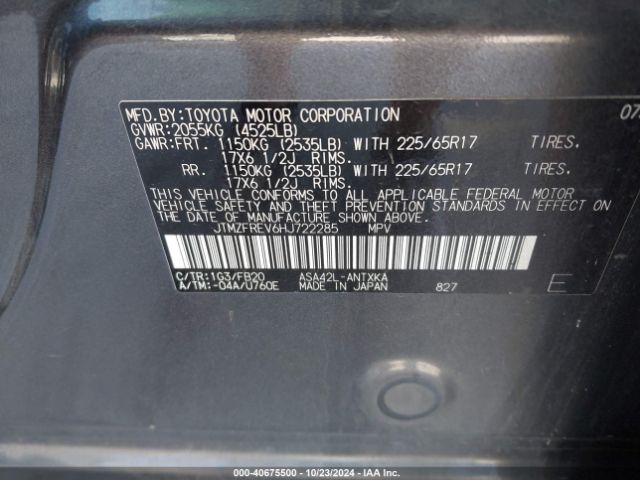 JTMZFREV6HJ722285 Toyota RAV4 LE