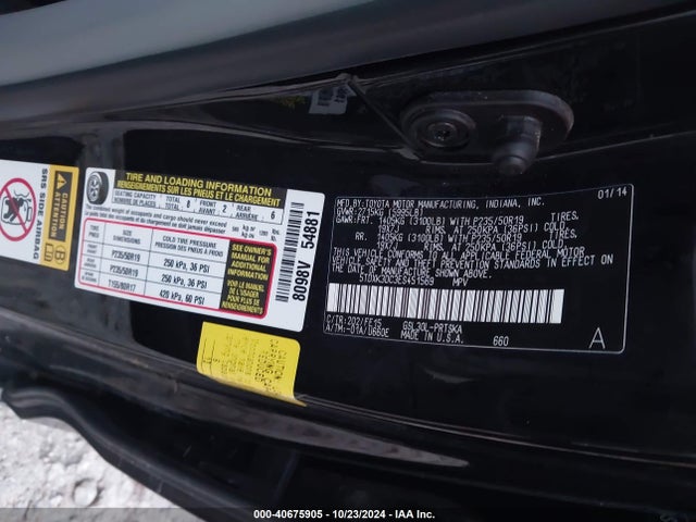 Toyota Sienna Se 8 Passenger 2014 5TDXK3DC3ES451569 Image 9