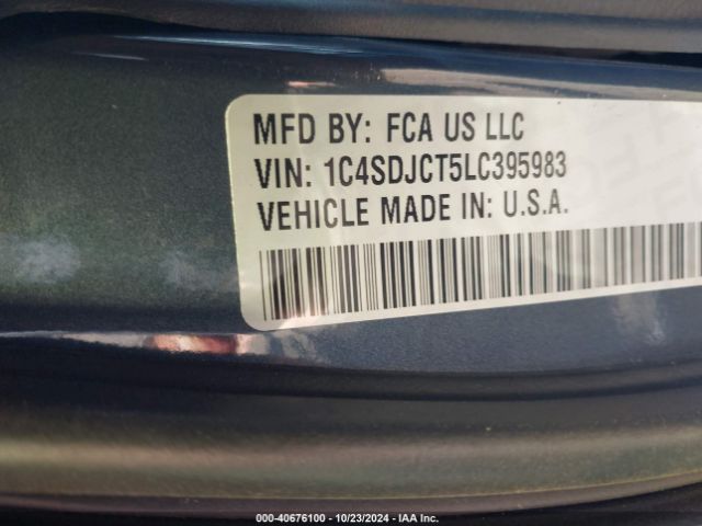 1C4SDJCT5LC395983 Dodge Durango R/t Awd