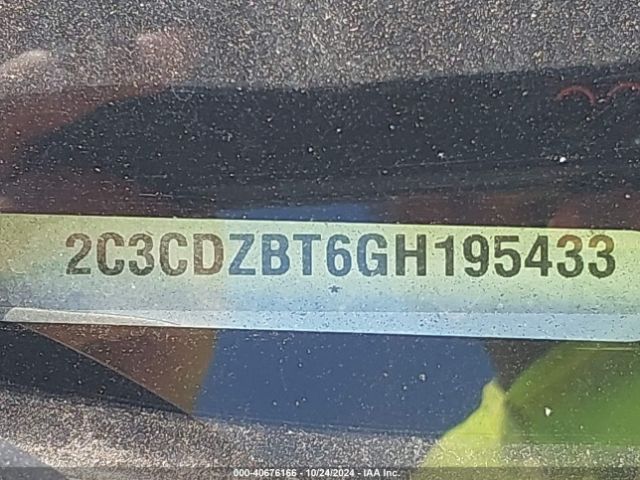 2C3CDZBT6GH195433 Dodge Challenger R/t Plus