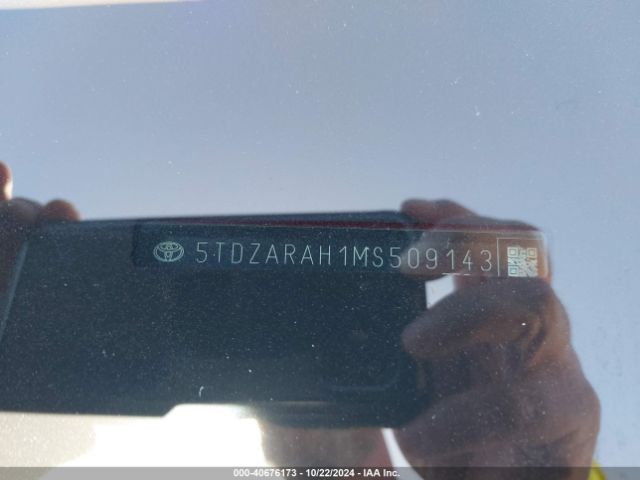 5TDZARAH1MS509143 Toyota Highlander Hybrid Le