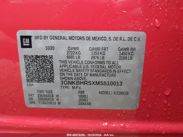 Chevrolet Blazer Awd 2lt 2021 3GNKBHRSXMS510013 Image 9