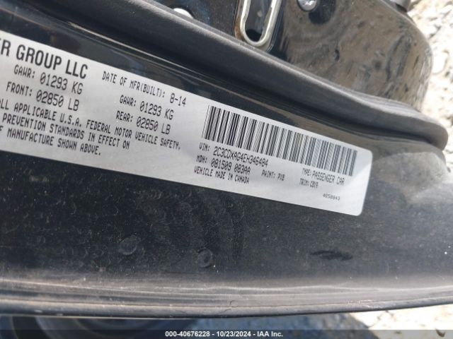 2C3CDXAG4EH346484 Dodge Charger Police