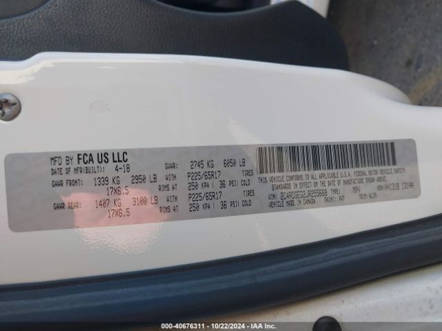 2C4RDGEG2JR255668 Dodge Grand Caravan Gt