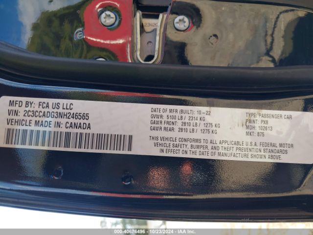 2C3CCADG3NH246565 Chrysler 300 Touring L