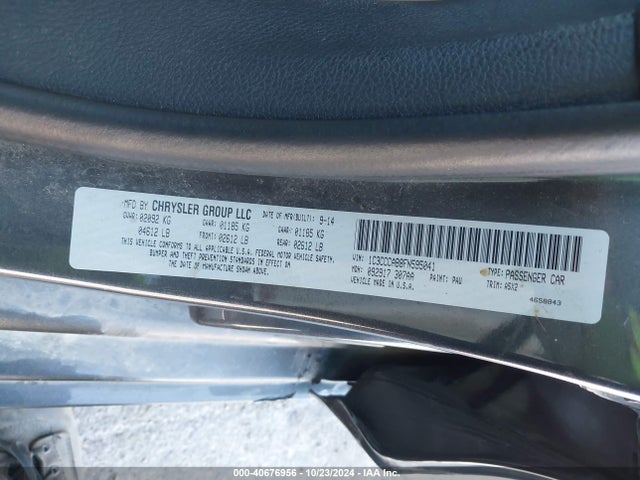 Chrysler 200 Limited 2015 1C3CCCAB8FN595041 Image 9