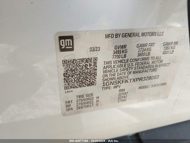 Chevrolet Suburban 4wd Premier 2023 1GNSKFKTXPR328083 Image 9