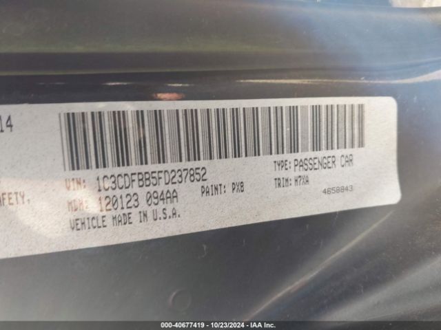 1C3CDFBB5FD237852 Dodge DART SXT