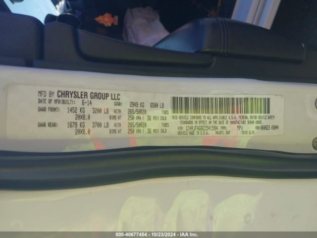 1C4RJFAG6EC541594 Jeep Grand Cherokee Altitude