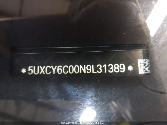 5UXCY6C00N9L31389 BMW X6 Xdrive40i