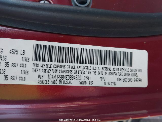 1C4NJRBB4ED884529 Jeep Patriot Sport