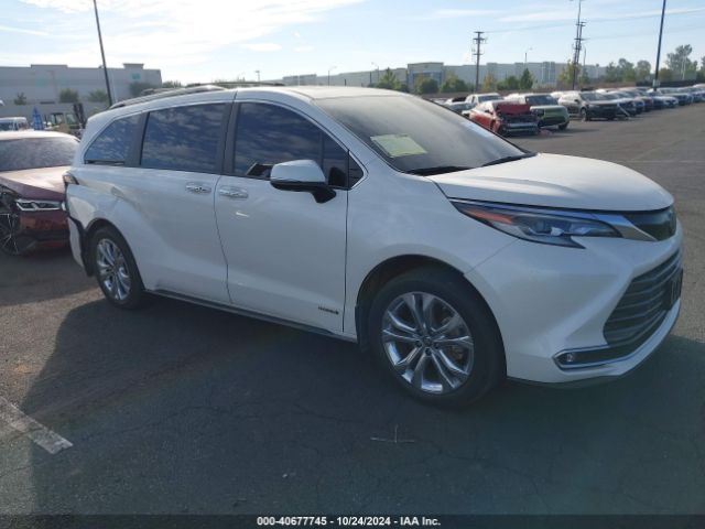 5TDERKEC5MS014263 Toyota Sienna Platinum