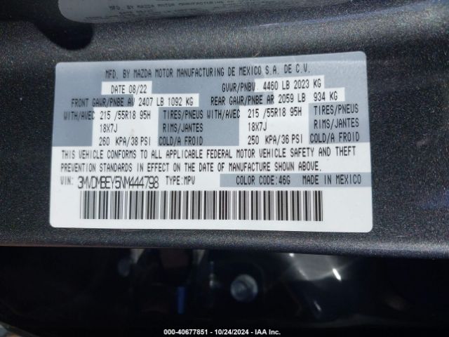 3MVDMBEY5NM444798 Mazda Cx-30 2.5 Turbo Premium Plus
