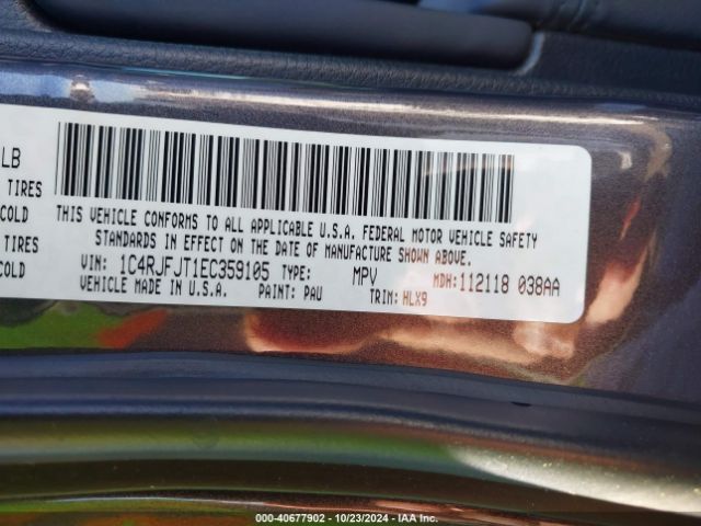 1C4RJFJT1EC359105 Jeep Grand Cherokee Summit