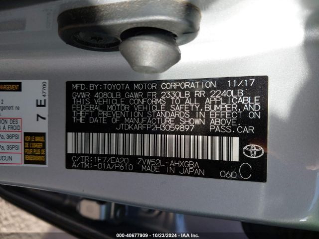 JTDKARFP2H3059897 Toyota Prius Prime Premium
