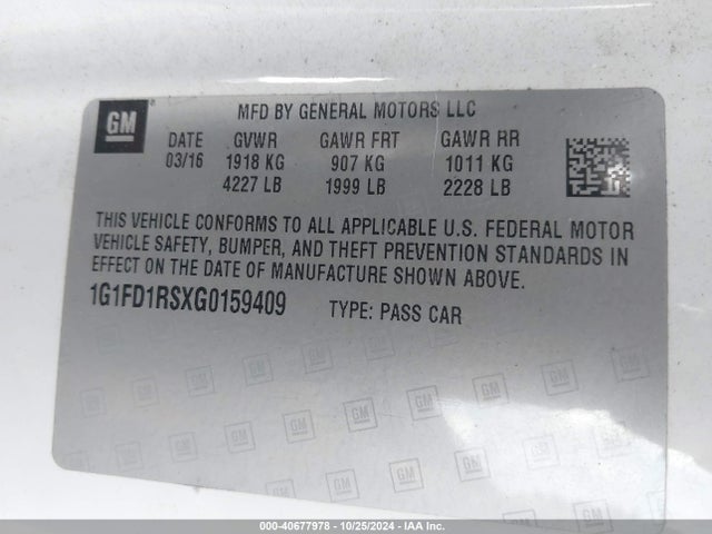 Chevrolet Camaro 2lt 2016 1G1FD1RSXG0159409 Image 9
