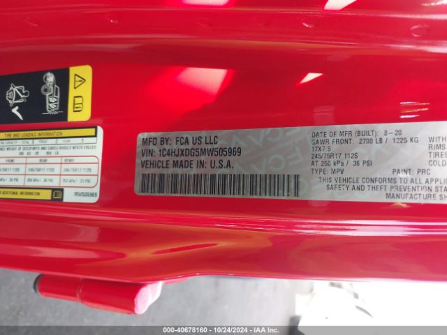 1C4HJXDG5MW505969 Jeep Wrangler Unlimited Sport S 4x4