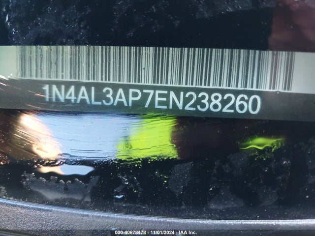 Nissan Altima 2.5 Sl 2014 1N4AL3AP7EN238260 Image 9
