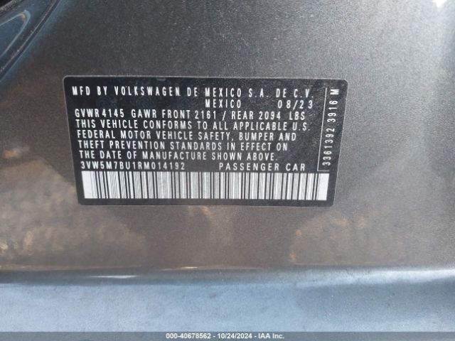3VW5M7BU1RM014192 Volkswagen Jetta 1.5t S