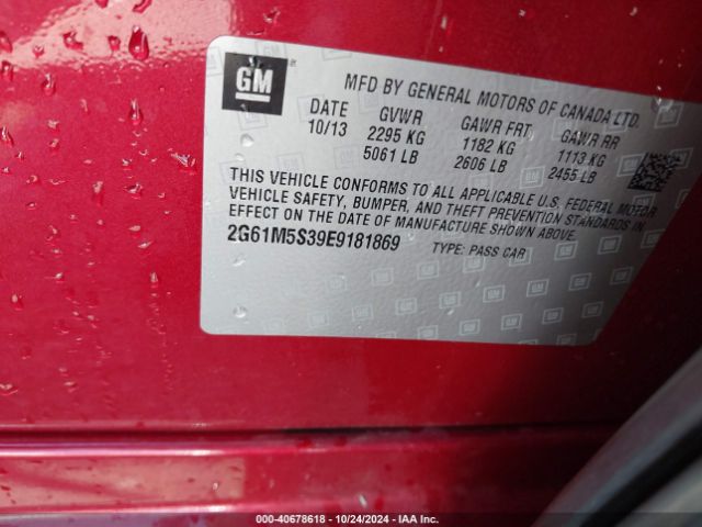 2G61M5S39E9181869 Cadillac XTS LUXURY