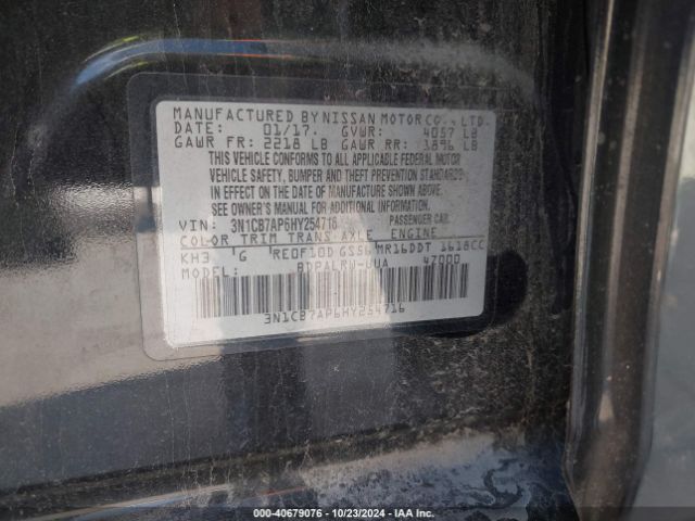 3N1CB7AP6HY254716 Nissan Sentra Sr Turbo