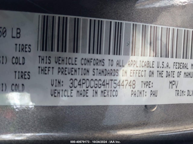 Dodge Journey Crossroad Plus 2017 3C4PDCGG4HT544748 Image 9