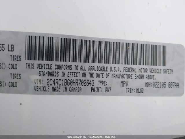 2C4RC1BG0HR702643 Chrysler Pacifica Touring-l