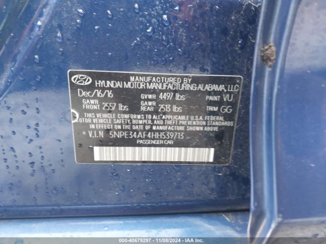 5NPE34AF4HH539713 Hyundai Sonata Sport
